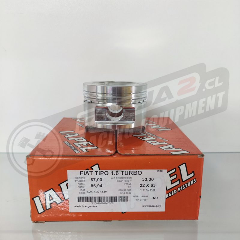 Pistones Forjados Iapel Fiat Tipo 1.6 8v 87mm