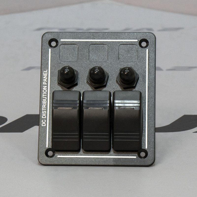 Panel de 3 switch con relevadores